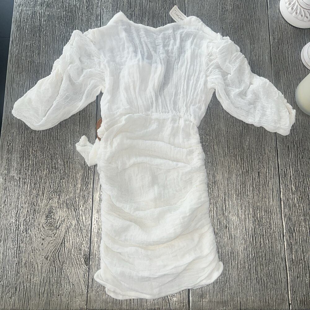 Jens Pirate Booty Hillview Midi Dress Gauze White Boho Revolve XS/S NWT $202 - Picture 8 of 9